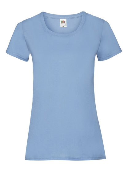 Ladies Valueweight T Fruit of the Loom Sky Blue