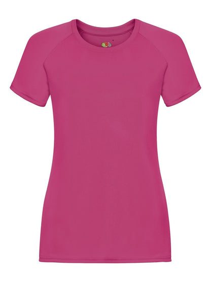 Ladies Performance T Fruit of the Loom Fuchsia