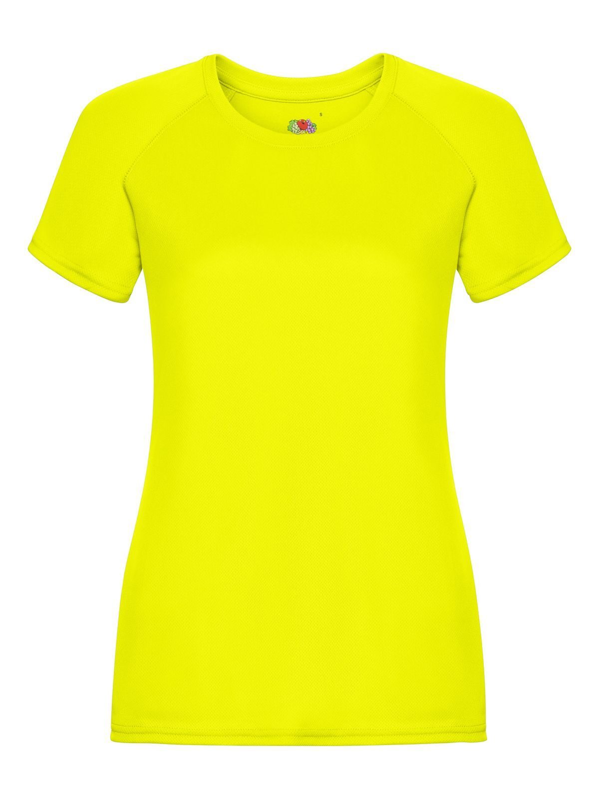 Ladies Performance T Fruit of the Loom Bright Yellow