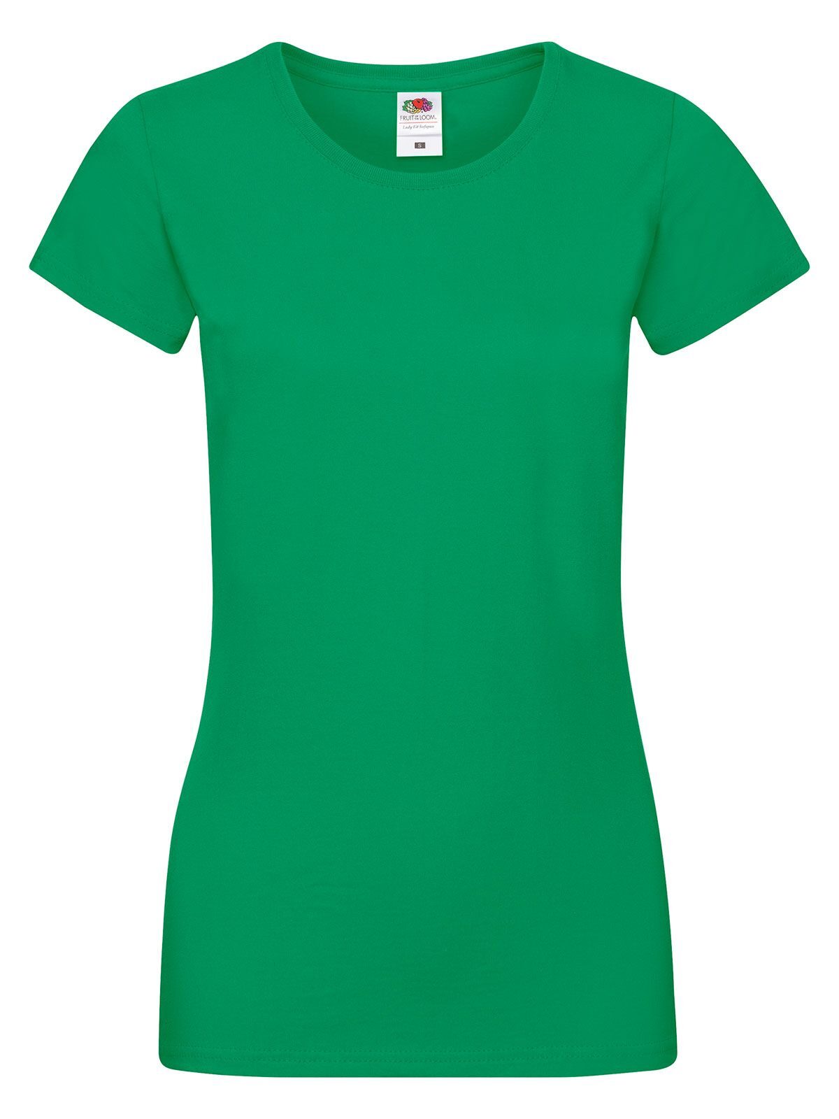 Ladies Sofspun T Fruit of the Loom Kelly Green
