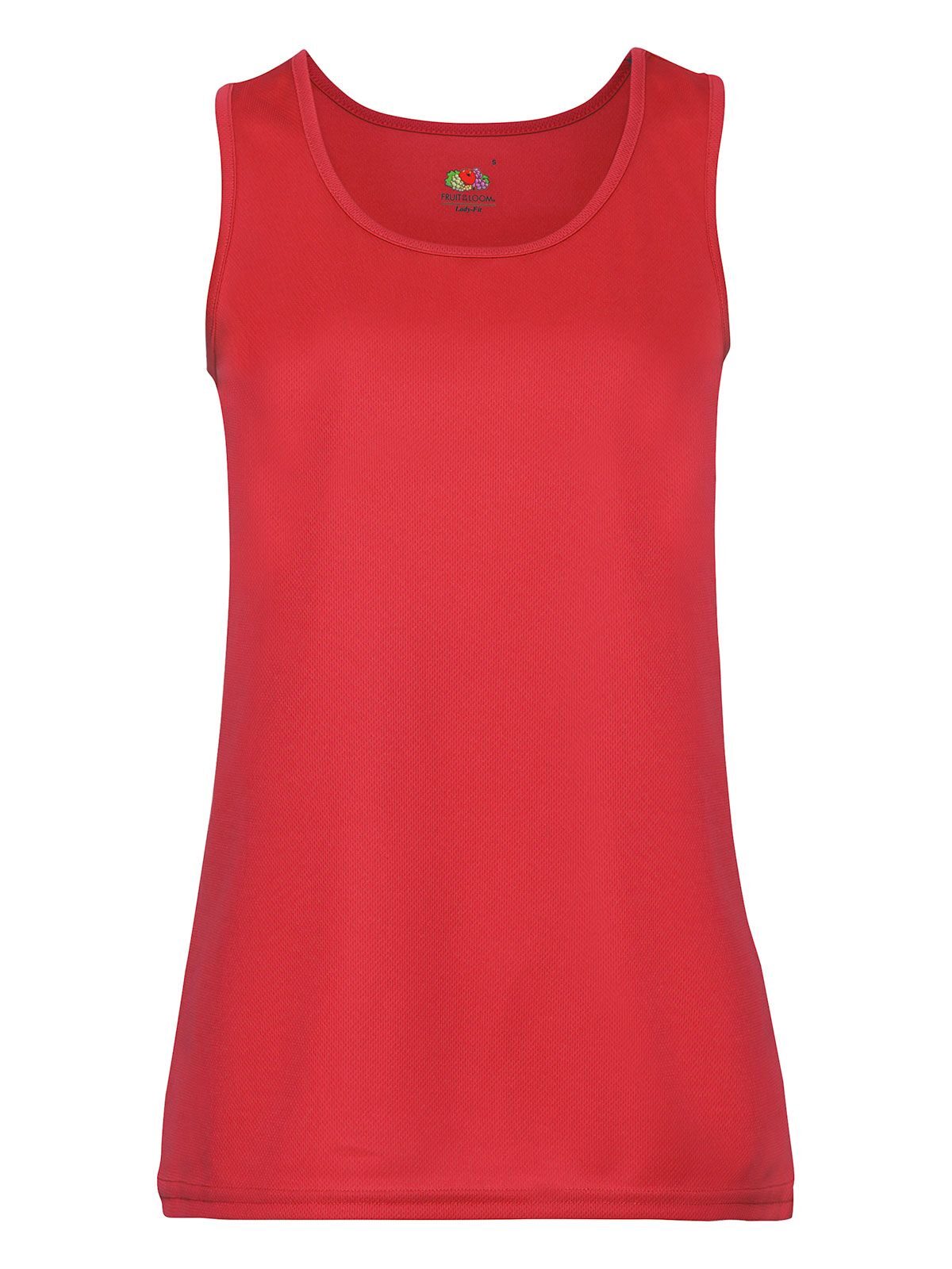 Ladies Performance Vest Fruit of the Loom Red
