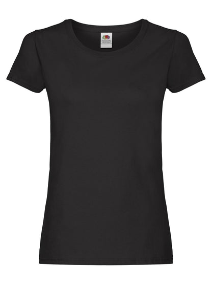 Ladies Original T Fruit of the Loom Black