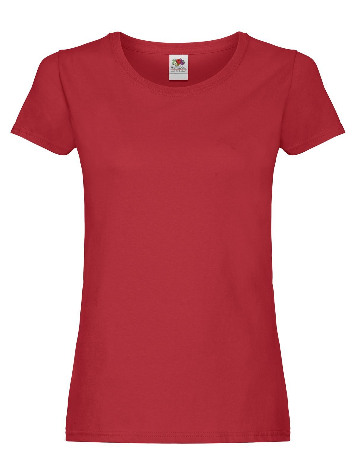 Ladies Original T Fruit of the Loom Red