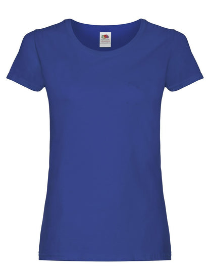 Ladies Original T Fruit of the Loom Royal Blue