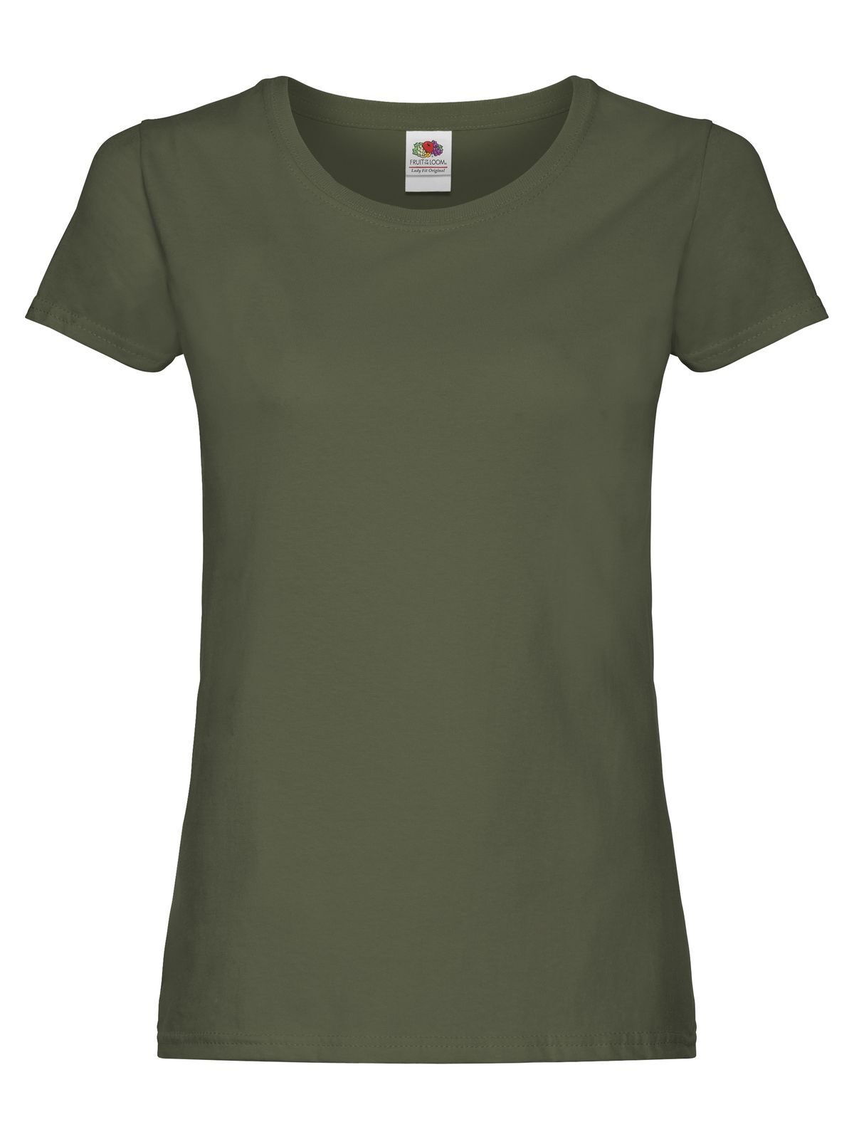 Ladies Original T Fruit of the Loom Classic Olive