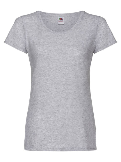 Ladies Original T Fruit of the Loom Heather Grey