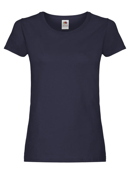 Ladies Original T Fruit of the Loom Deep Navy