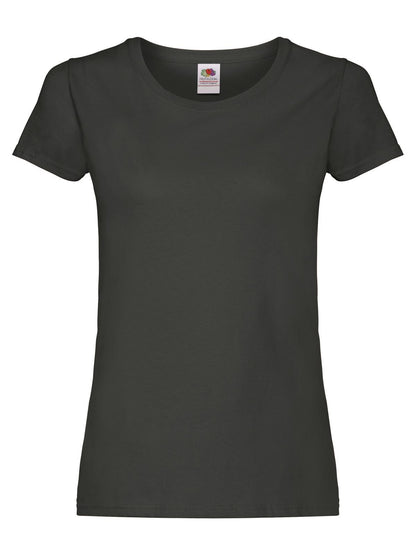 Ladies Original T Fruit of the Loom Light Graphite