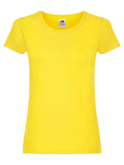 Ladies Original T Fruit of the Loom Yellow