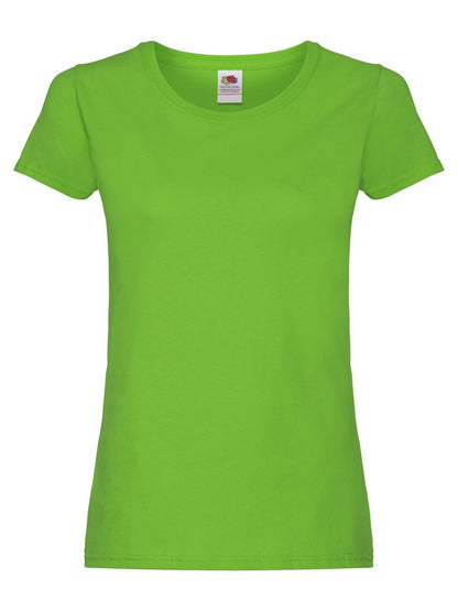Ladies Original T Fruit of the Loom Lime