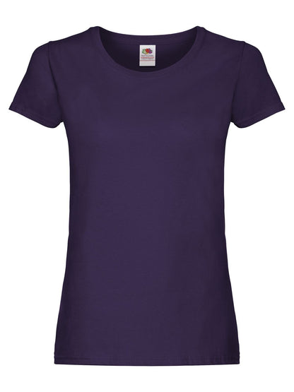 Ladies Original T Fruit of the Loom Purple