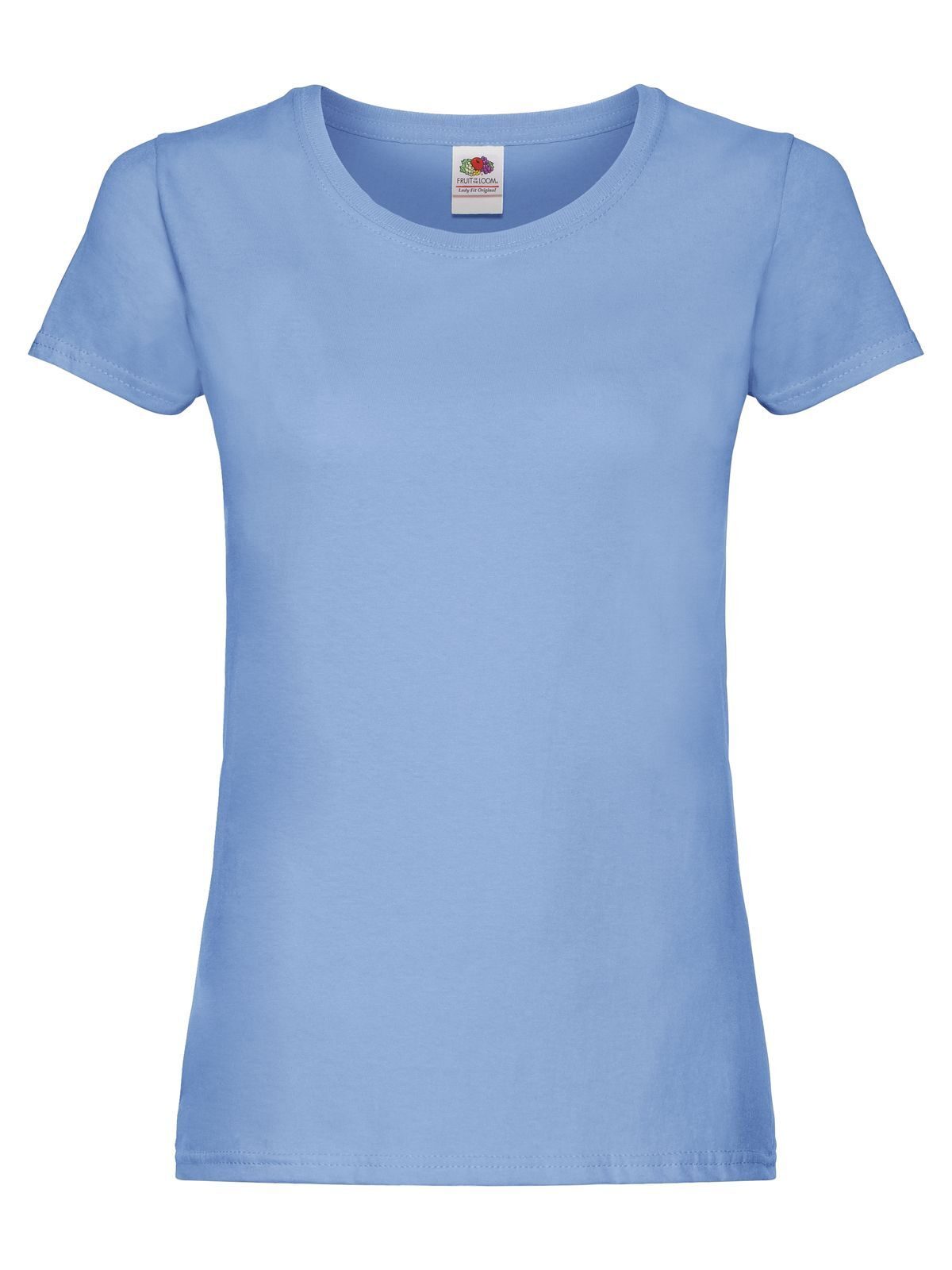 Ladies Original T Fruit of the Loom Sky Blue