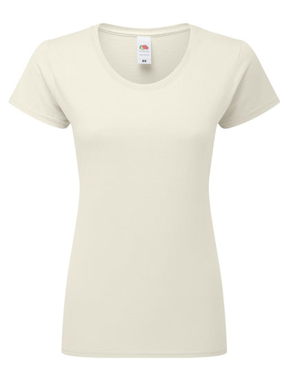 Ladies Iconic 195 T Fruit of the Loom Natural