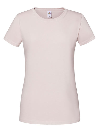 Ladies Iconic 195 T Fruit of the Loom Powder Rose