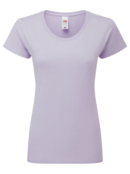 Ladies Iconic 195 T Fruit of the Loom Soft Lavender