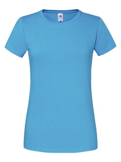 Ladies Iconic 195 T Fruit of the Loom Azure Blue