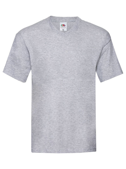 Original V-Neck T Fruit of the Loom Heather Grey