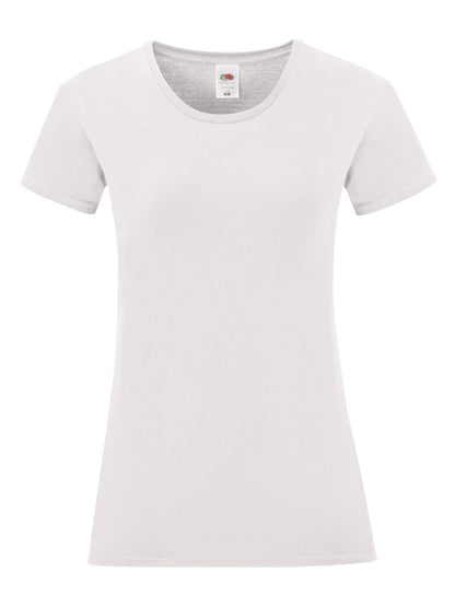 Ladies Iconic 150 T Fruit of the Loom White