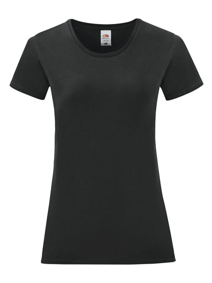 Ladies Iconic 150 T Fruit of the Loom Black