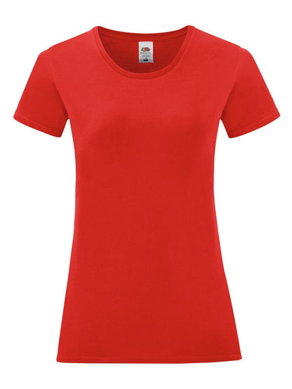 Ladies Iconic 150 T Fruit of the Loom Red