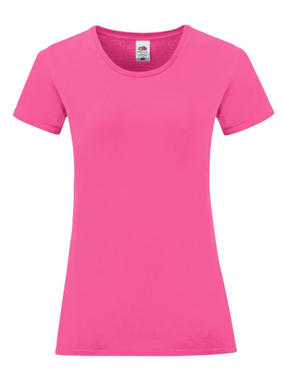 Ladies Iconic 150 T Fruit of the Loom Fuchsia
