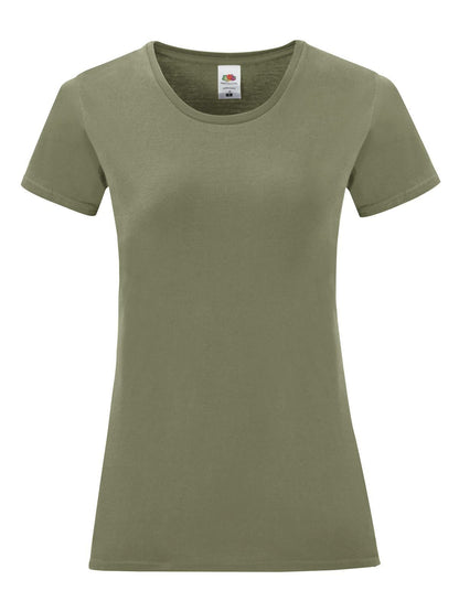 Ladies Iconic 150 T Fruit of the Loom Classic Olive