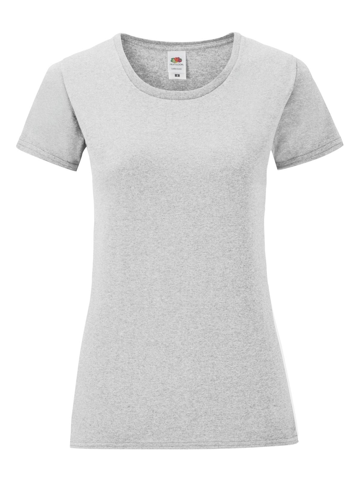 Ladies Iconic 150 T Fruit of the Loom Heather Grey