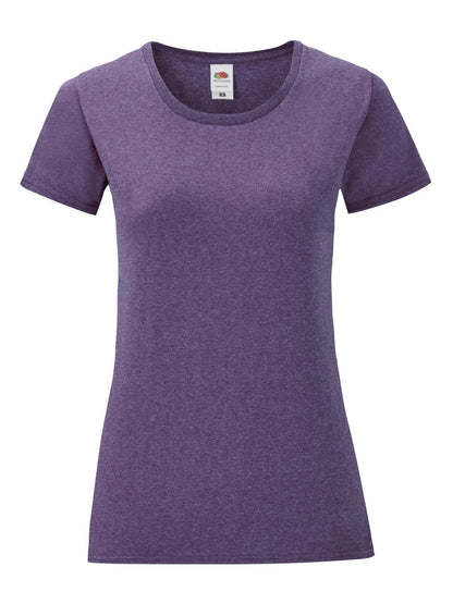 Ladies Iconic 150 T Fruit of the Loom Heather Purple