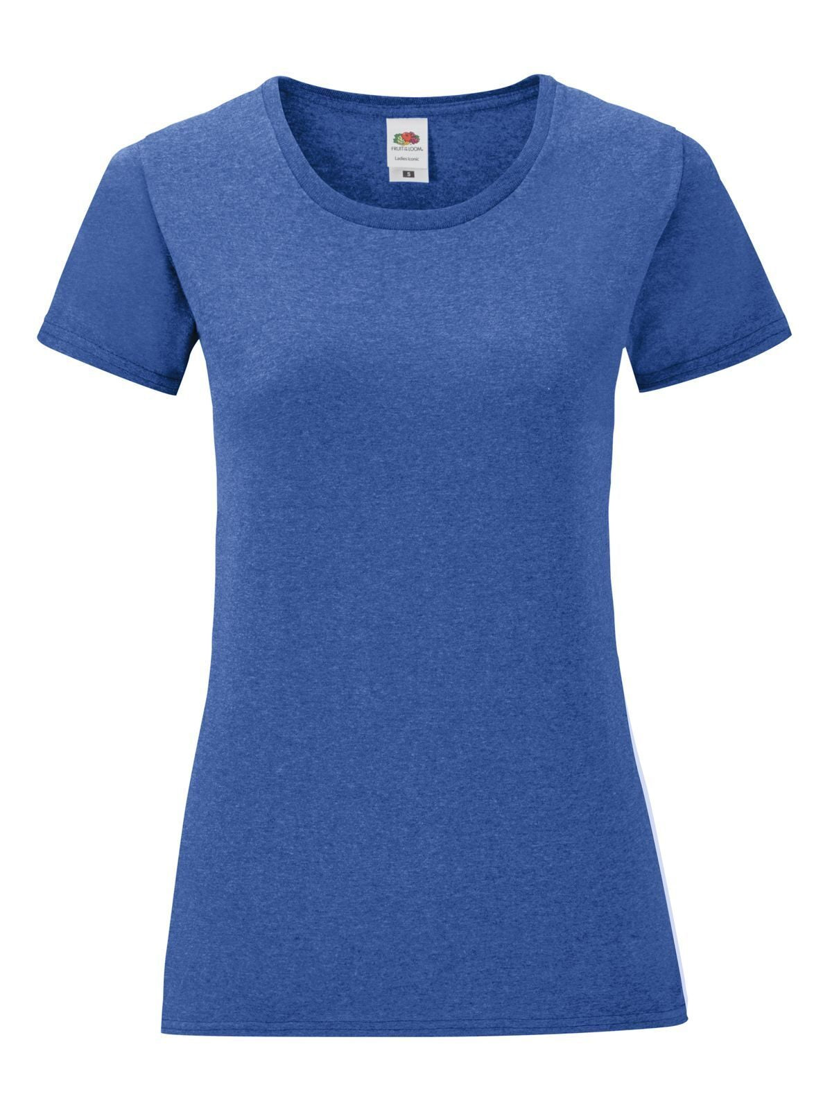 Ladies Iconic 150 T Fruit of the Loom Retro Heather Royal
