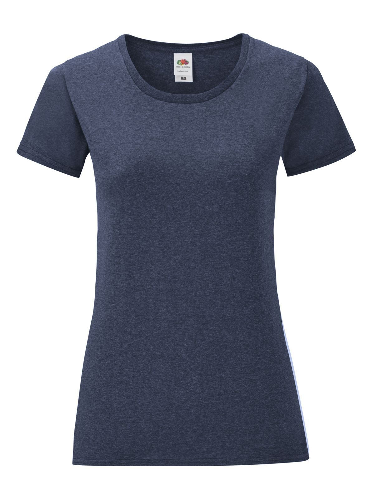 Ladies Iconic 150 T Fruit of the Loom Vintage Heather Navy
