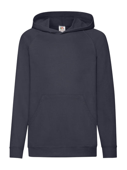 Kids Lightweight Hooded Sweat Fruit of the Loom Deep Navy