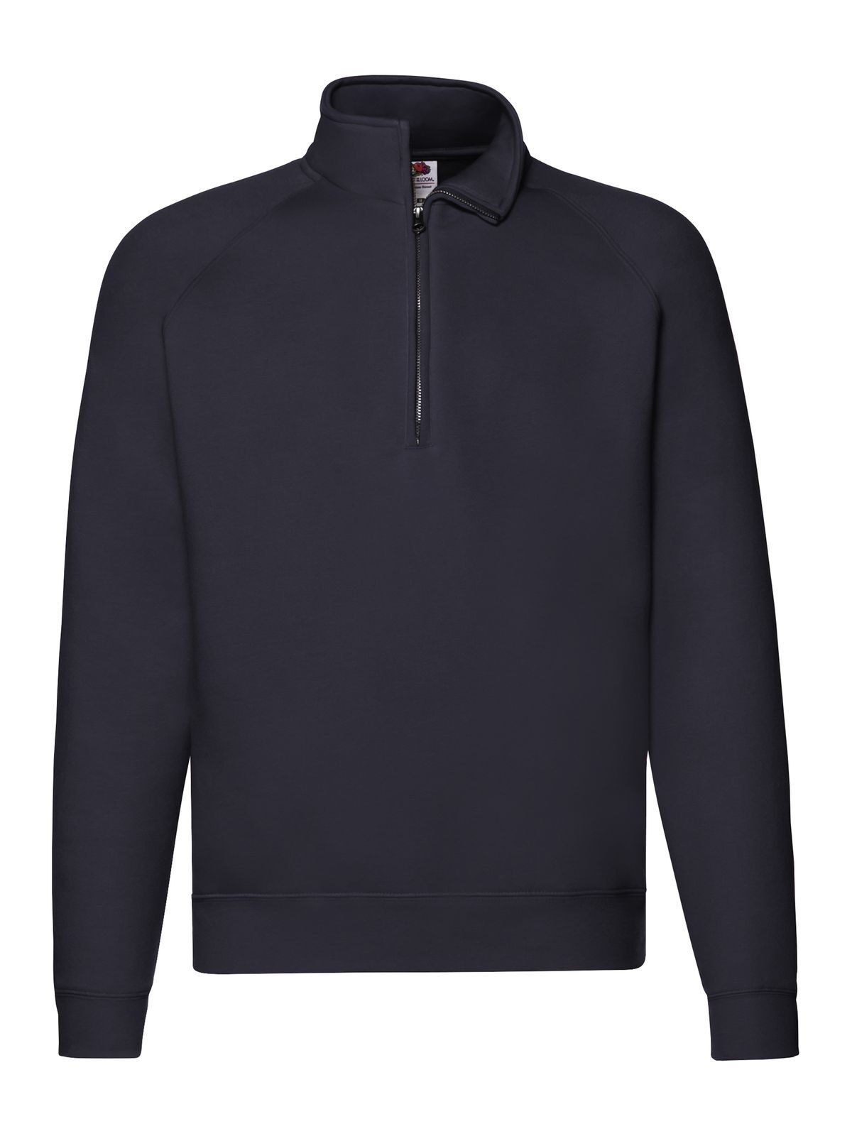 Premium Zip Neck Sweat Fruit of the Loom Deep Navy