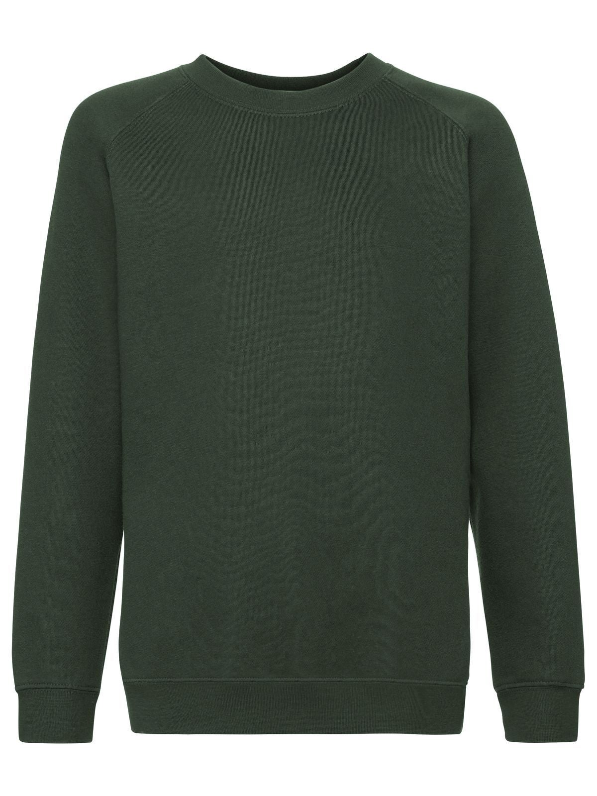 Kids Premium Raglan Sweat Fruit of the Loom Bottle Green