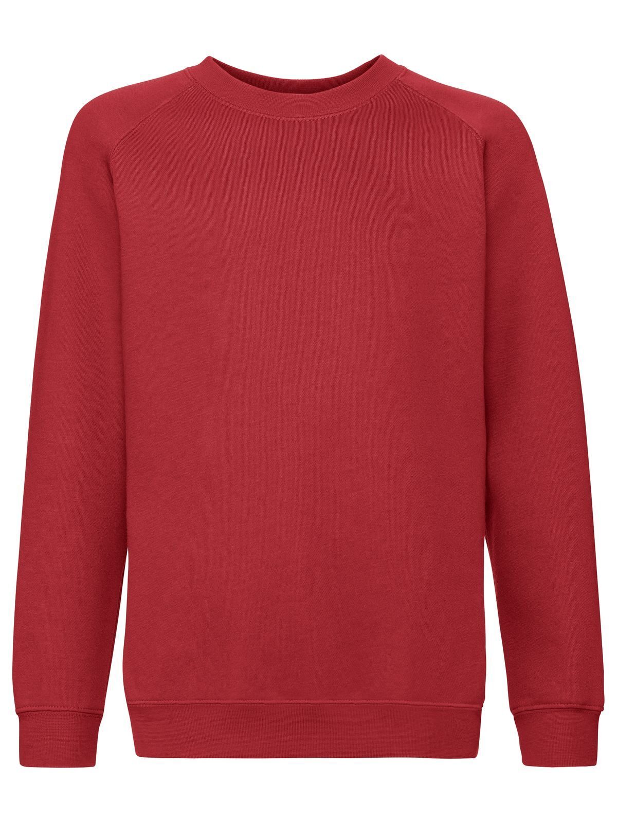 Kids Premium Raglan Sweat Fruit of the Loom Red