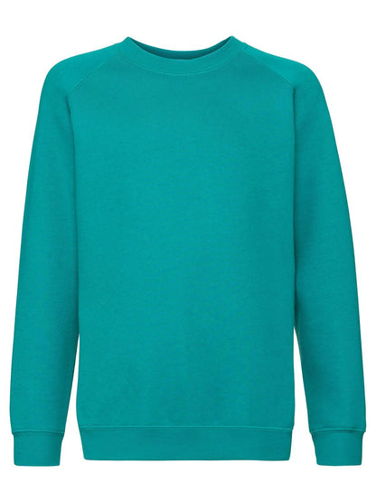 Kids Premium Raglan Sweat Fruit of the Loom Emerald