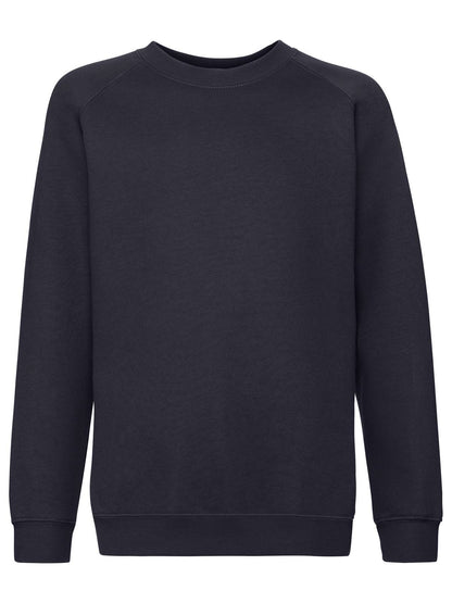 Kids Premium Raglan Sweat Fruit of the Loom Deep Navy