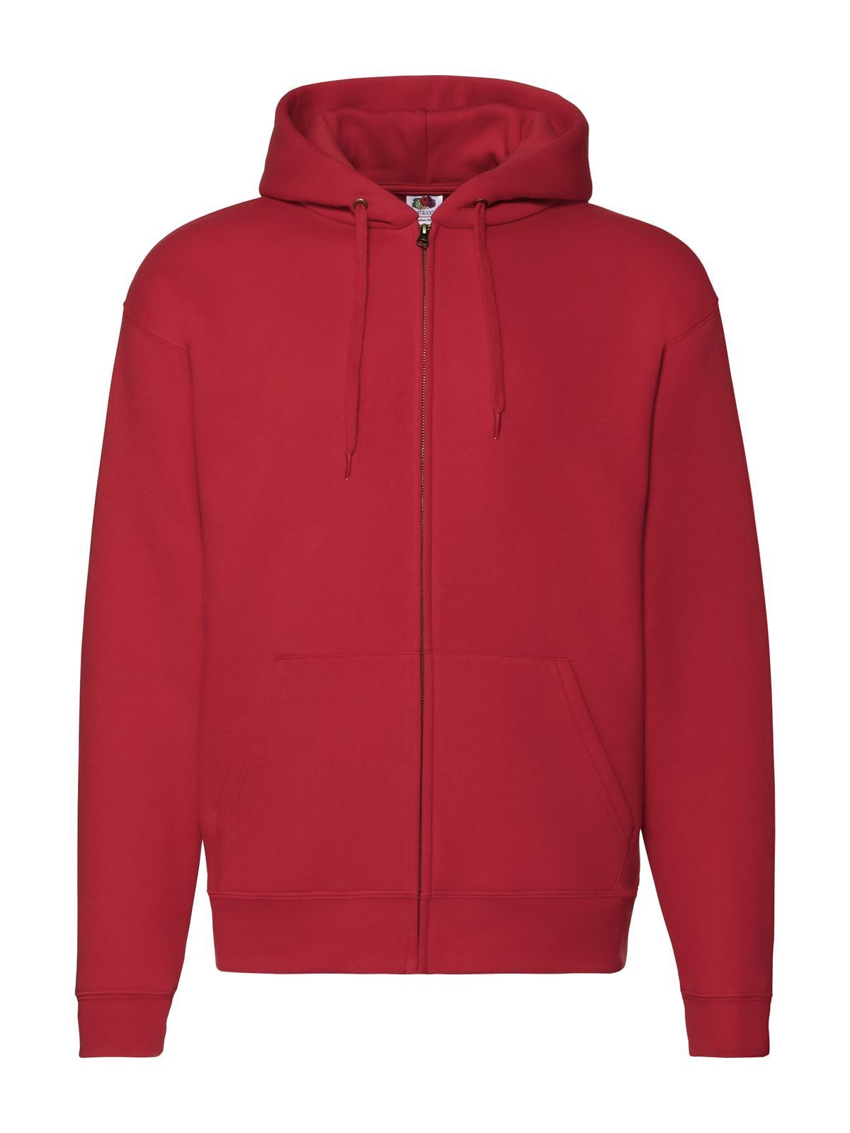 Premium Hooded Sweat Jacket Fruit of the Loom Red