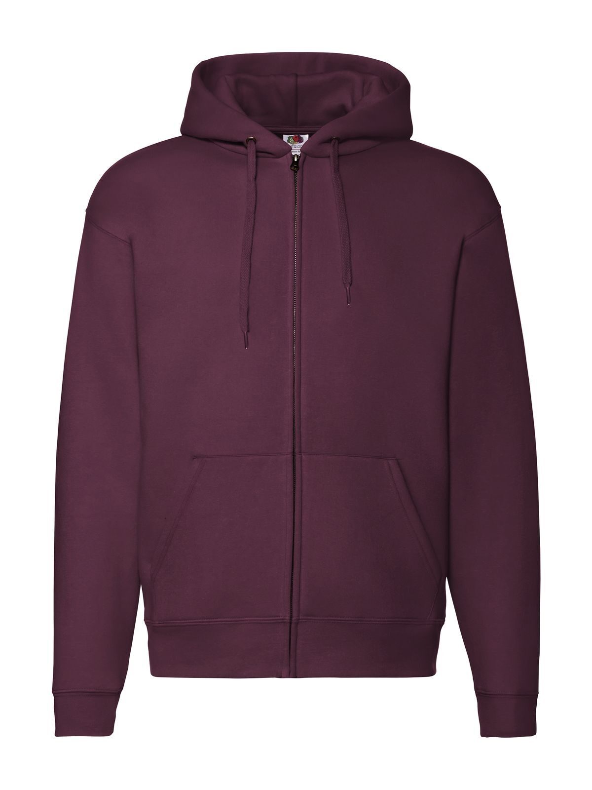 Premium Hooded Sweat Jacket Fruit of the Loom Burgundy
