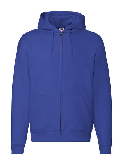 Premium Hooded Sweat Jacket Fruit of the Loom Royal Blue