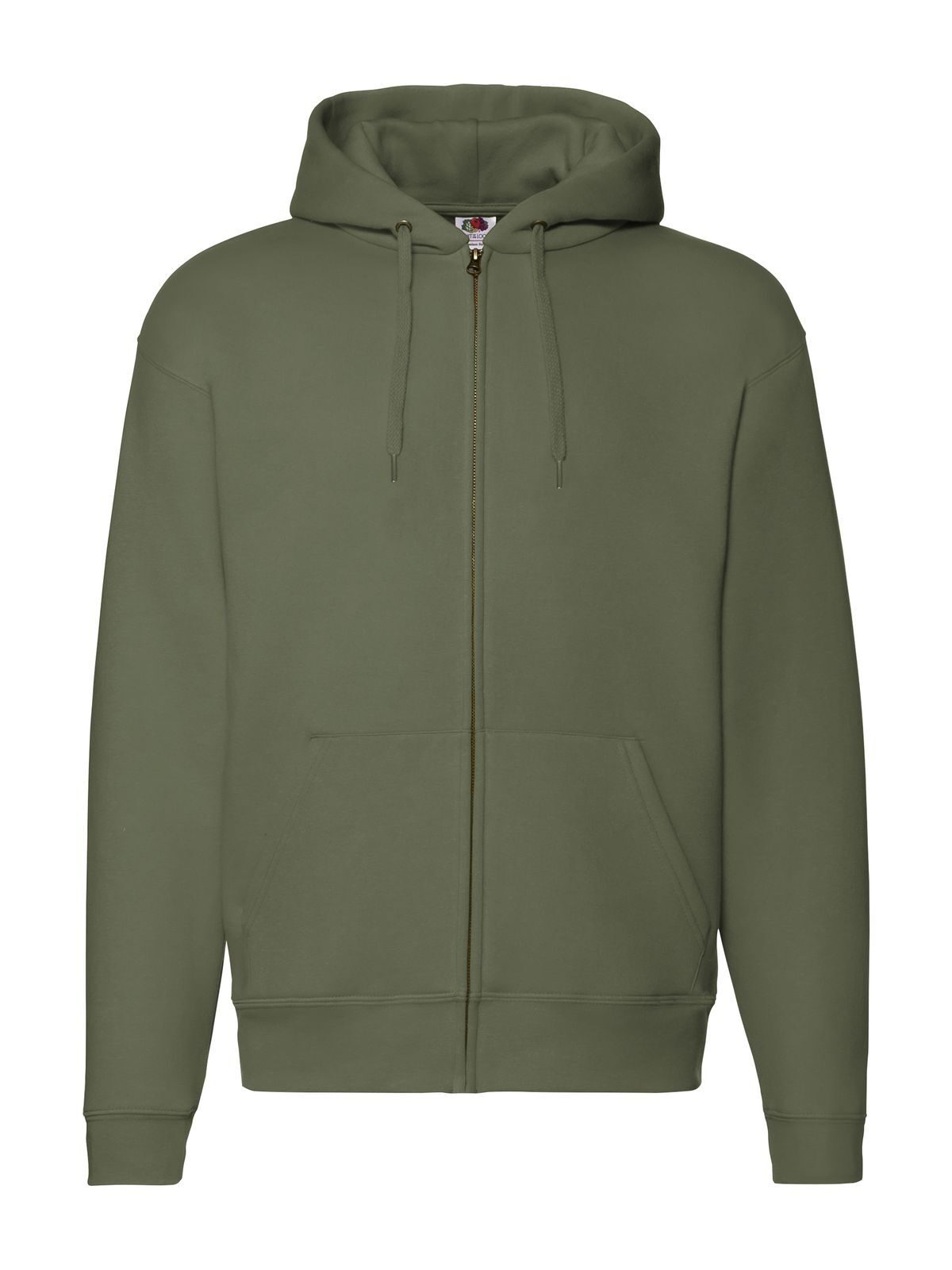 Premium Hooded Sweat Jacket Fruit of the Loom Classic Olive
