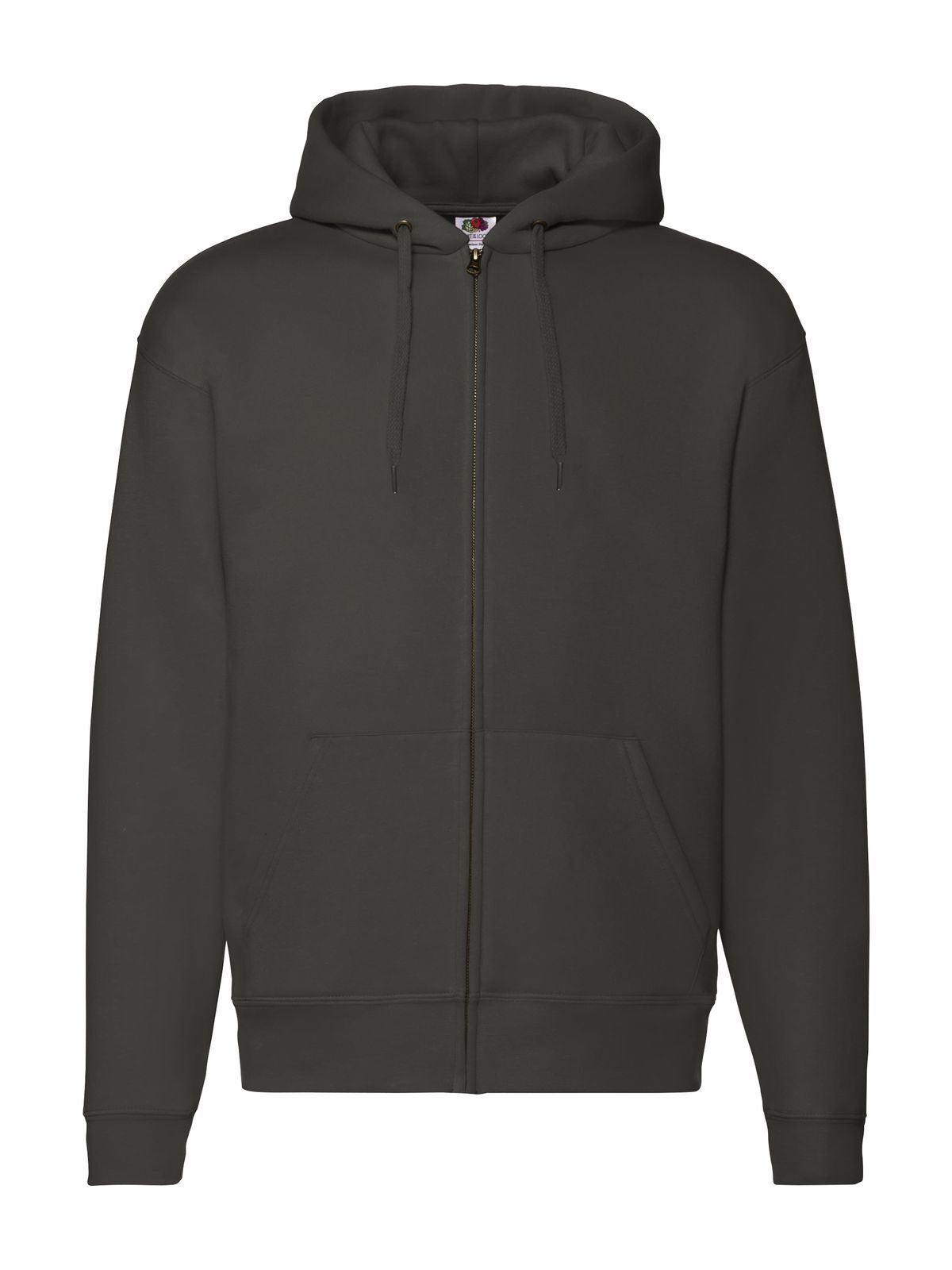 Premium Hooded Sweat Jacket Fruit of the Loom Charcoal