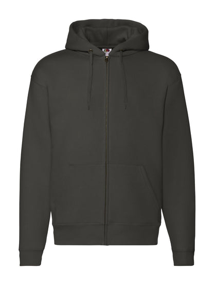 Premium Hooded Sweat Jacket Fruit of the Loom Charcoal