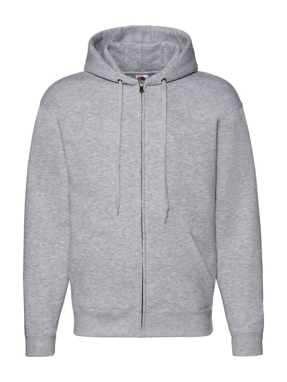 Premium Hooded Sweat Jacket Fruit of the Loom Heather Grey