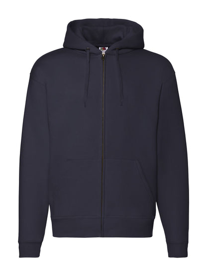 Premium Hooded Sweat Jacket Fruit of the Loom Deep Navy