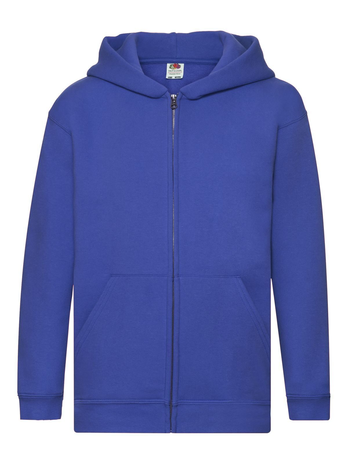 Kids Premium Hooded Sweat Jacket Fruit of the Loom Royal Blue
