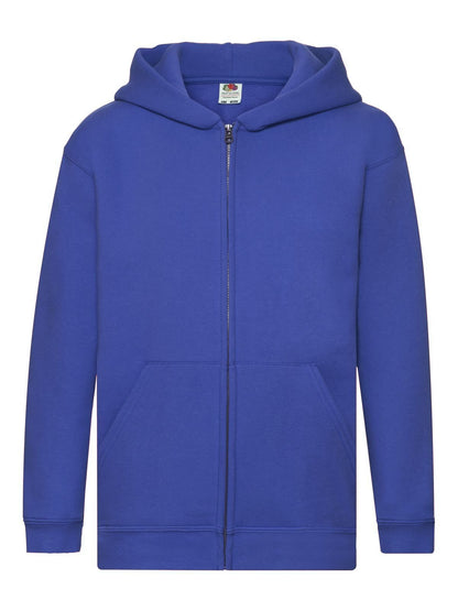 Kids Premium Hooded Sweat Jacket Fruit of the Loom Royal Blue