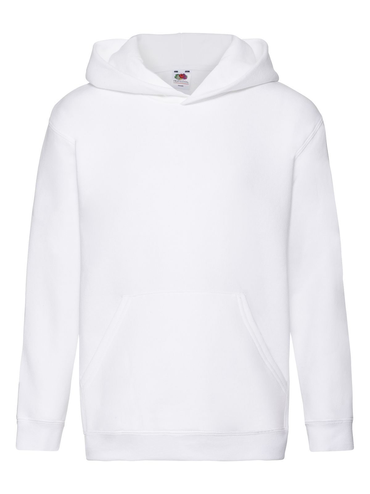 Kids Premium Hooded Sweat Fruit of the Loom White