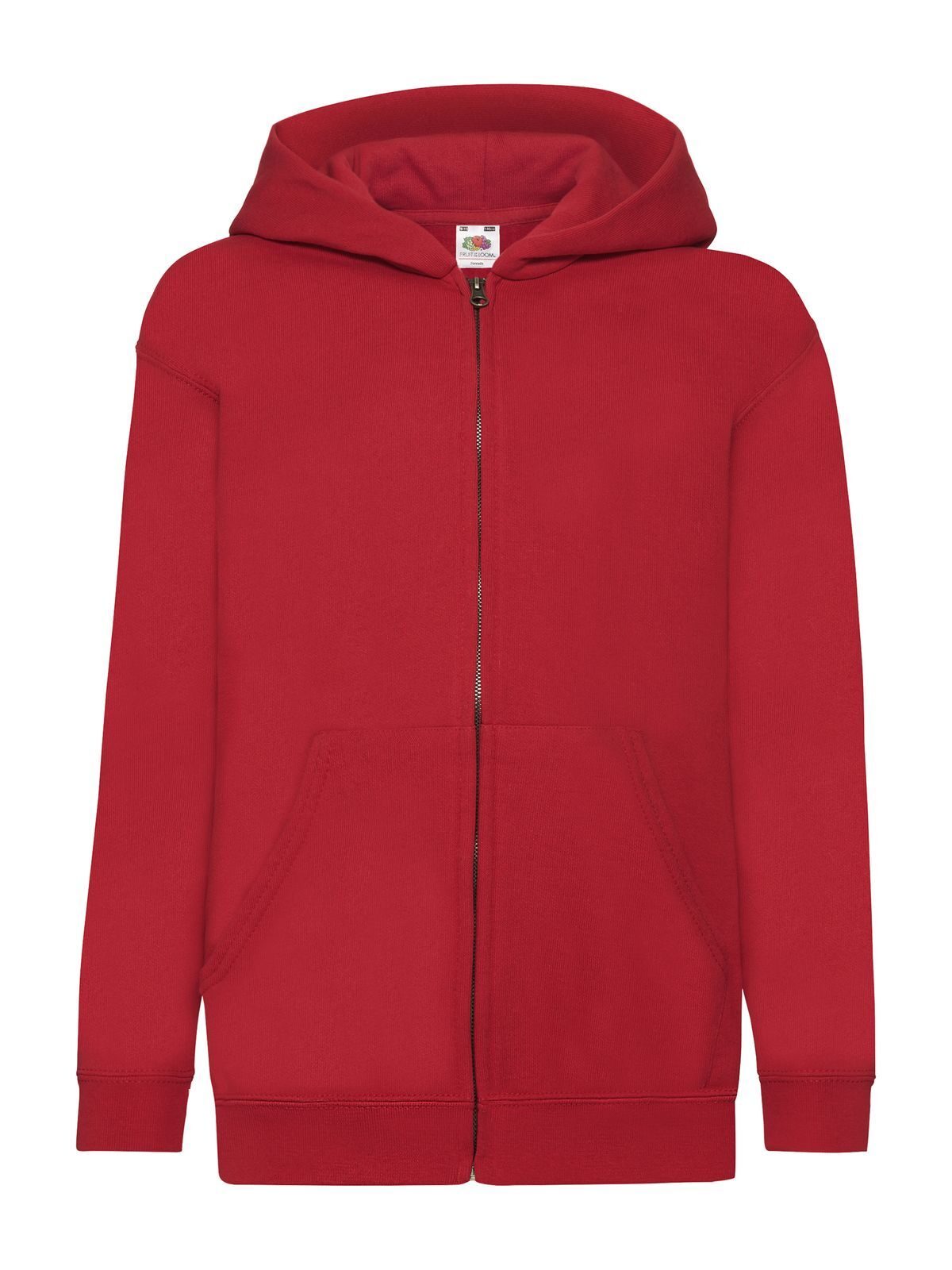 Kids Classic Hooded Sweat Jacket Fruit of the Loom Red