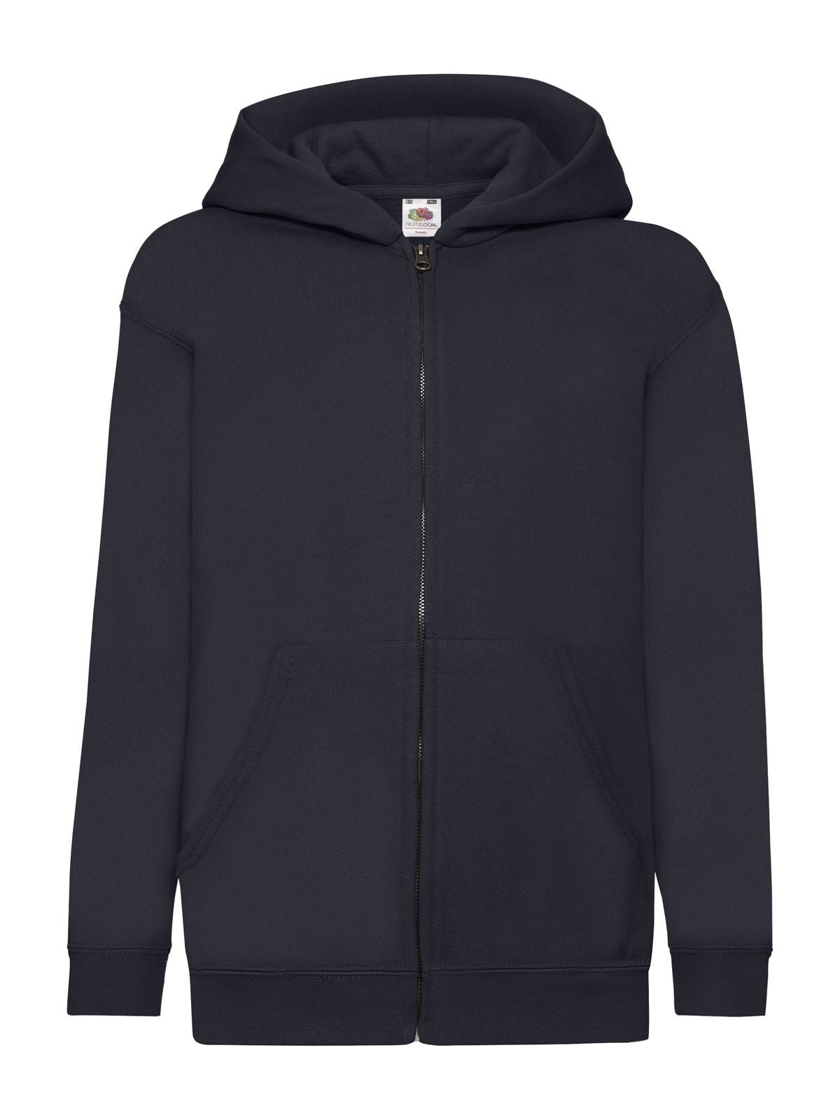 Kids Classic Hooded Sweat Jacket Fruit of the Loom Deep Navy