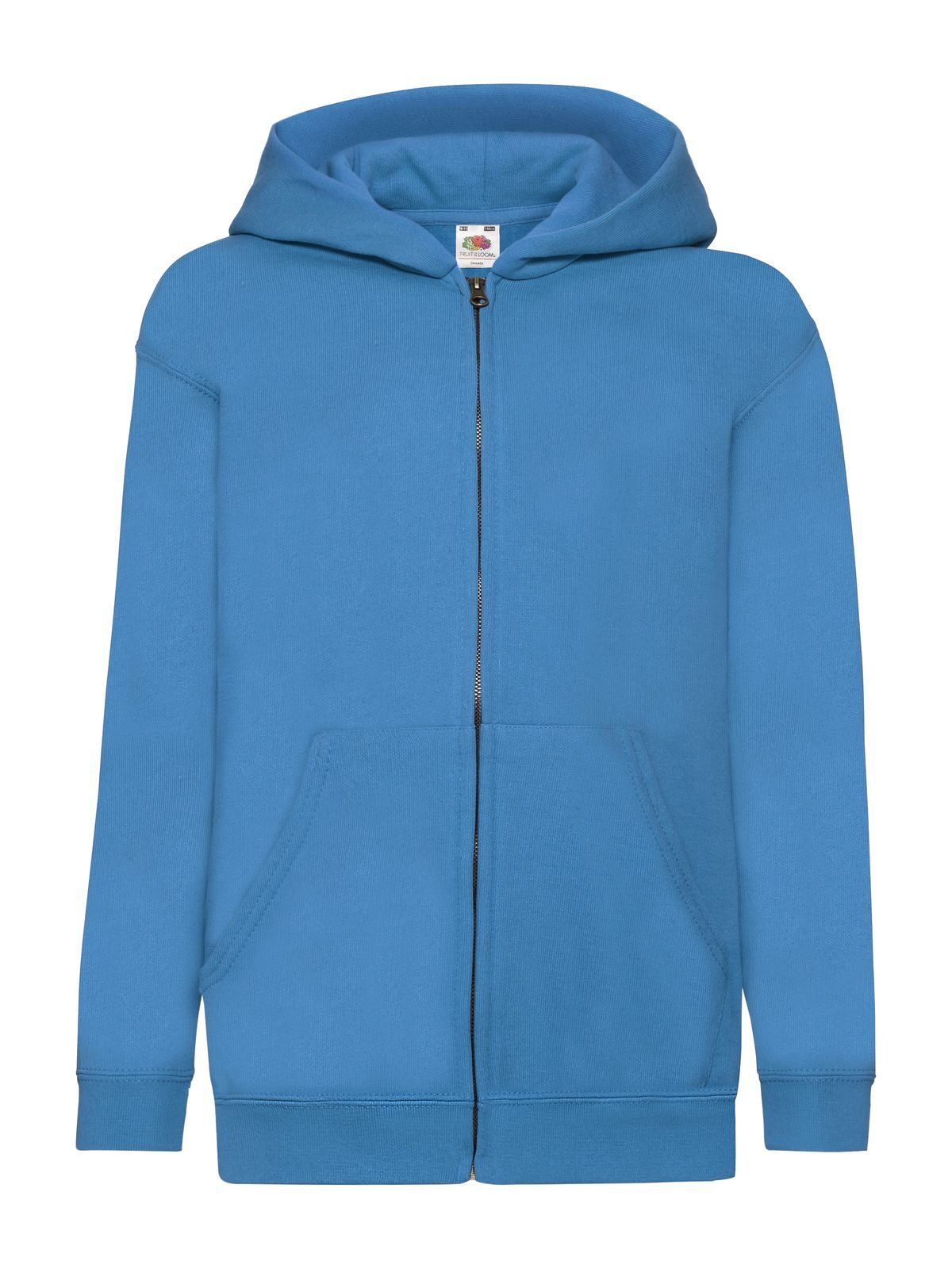 Kids Classic Hooded Sweat Jacket Fruit of the Loom Azure Blue